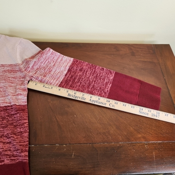 Market & Spruce Wide Striped Crew Neck Sweater Size Small - Picture 7 of 9